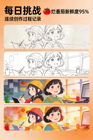 烂番茄新鲜度95%《每日挑战》海报，展示连续创作过程